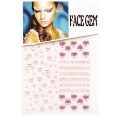 Pearl Stickers Acrylic Peach Heart Stickers