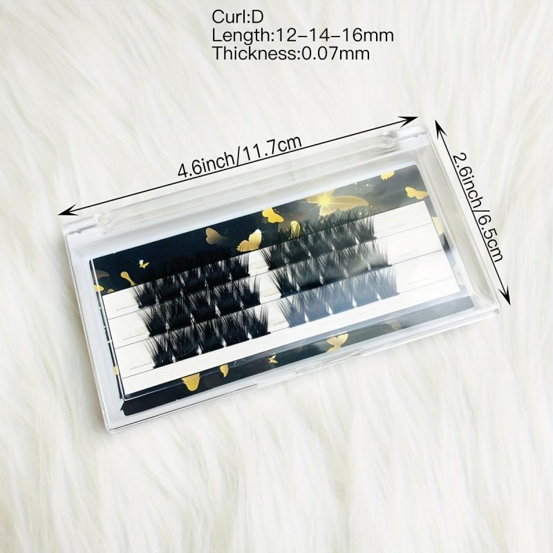 DIY Eyelash Extension Kit with Mascara Brush, Glue, Applicator