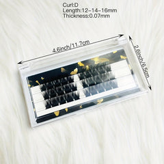 DIY Eyelash Extension Kit with Mascara Brush, Glue, Applicator