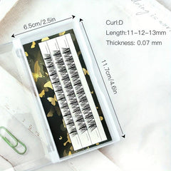 DIY Eyelash Extension Kit with Mascara Brush, Glue, Applicator
