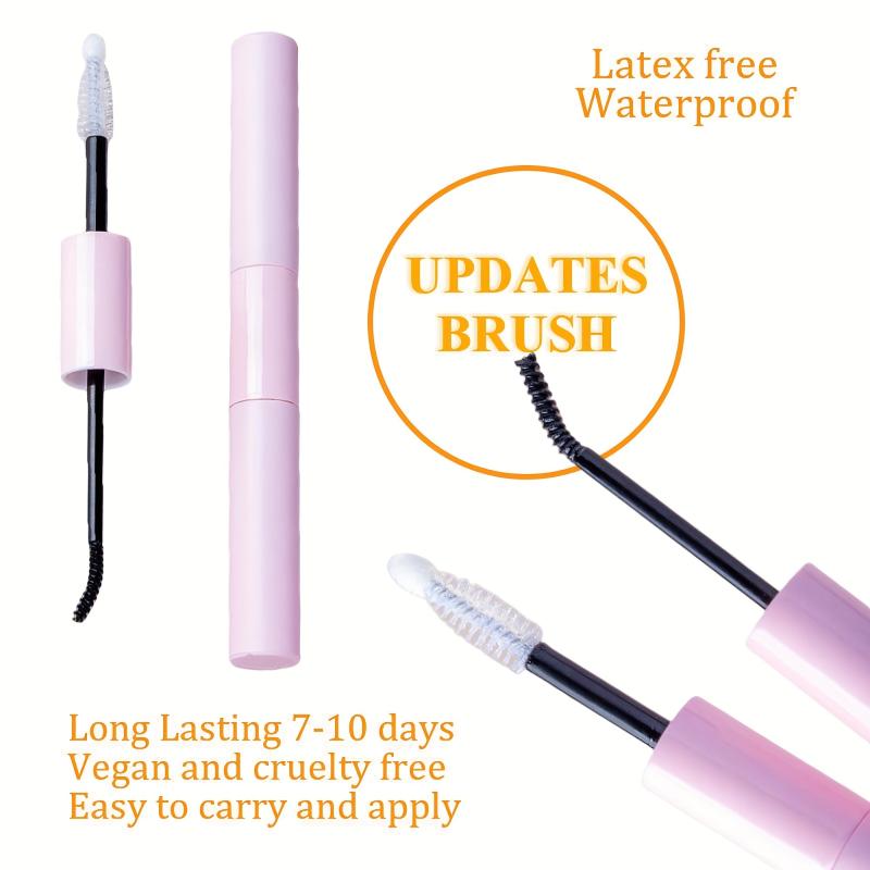DIY Eyelash Extension Kit with Mascara Brush, Glue, Applicator