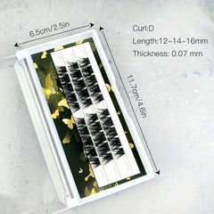 DIY Eyelash Extension Kit with Mascara Brush, Glue, Applicator