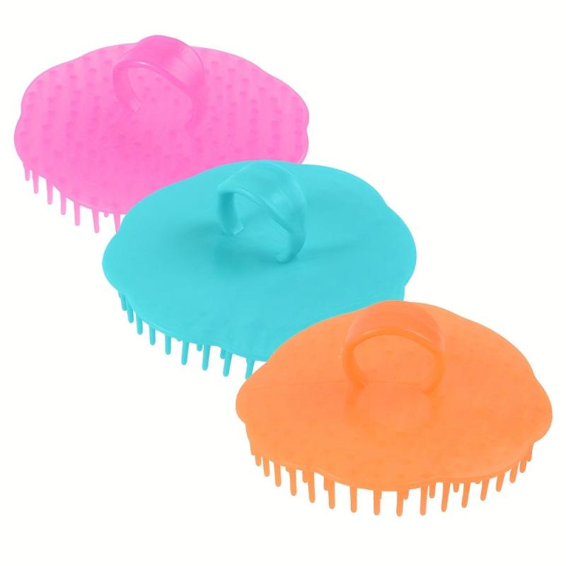 2pcs Scalp Massager Shampoo Brush Hair Cleaning Exfoliating Scalp Massage