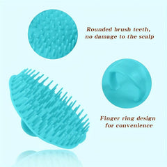 2pcs Scalp Massager Shampoo Brush Hair Cleaning Exfoliating Scalp Massage