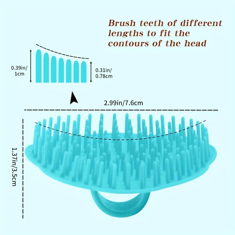 2pcs Scalp Massager Shampoo Brush Hair Cleaning Exfoliating Scalp Massage