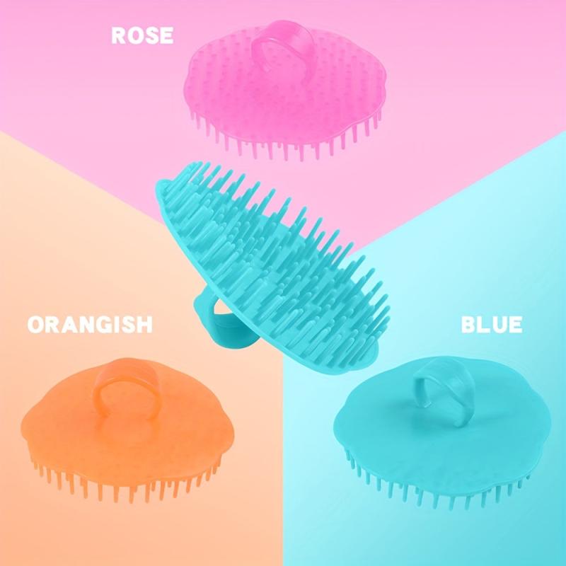 2pcs Scalp Massager Shampoo Brush Hair Cleaning Exfoliating Scalp Massage