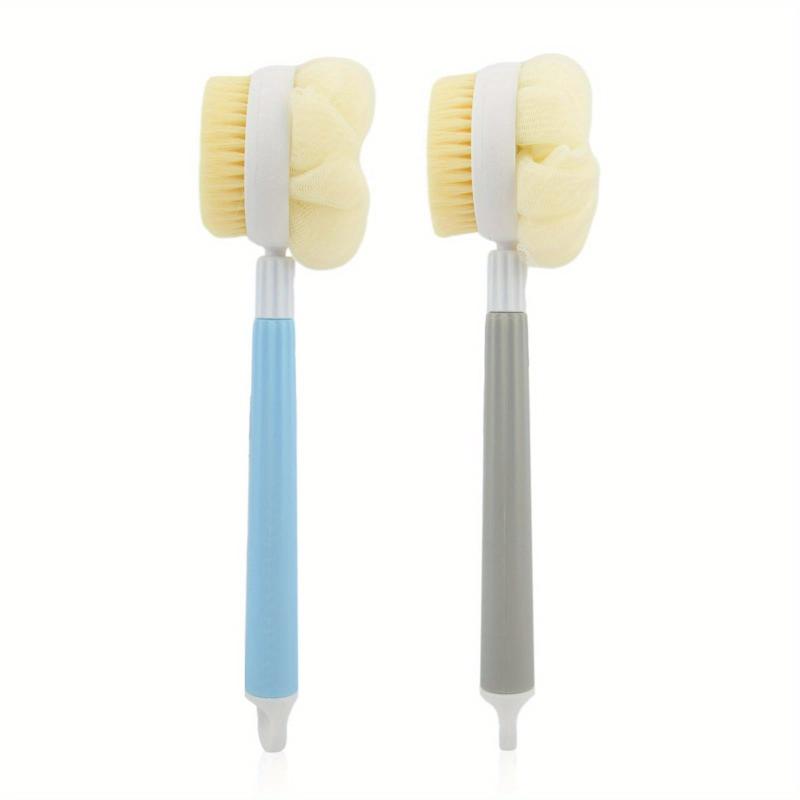 2Pcs Telescopic Back Scrubber Mesh Sponge Brush