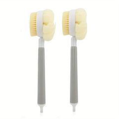 2Pcs Telescopic Back Scrubber Mesh Sponge Brush
