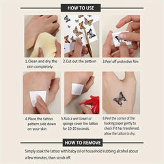 Halloween Spider Pattern Arm Temporary Tattoo Sticker