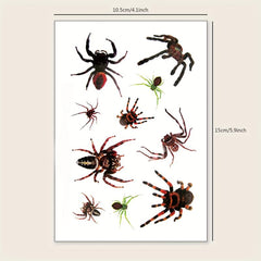 Halloween Spider Pattern Arm Temporary Tattoo Sticker