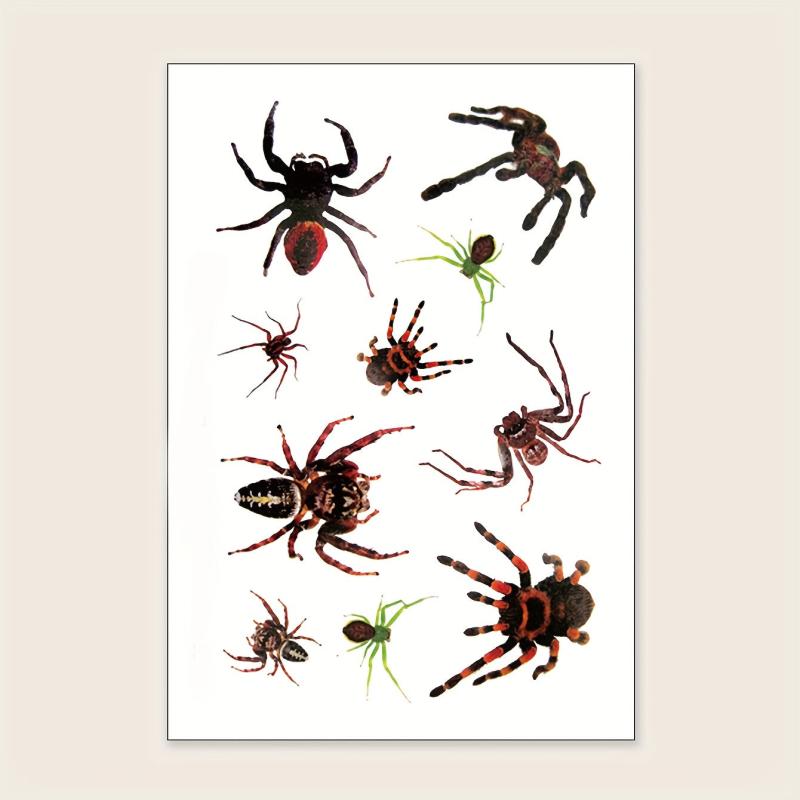 Halloween Spider Pattern Arm Temporary Tattoo Sticker