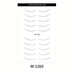 1pc Lower Eyelash Tattoo Sticker Waterproof False Eyelash Temporary Disposable
