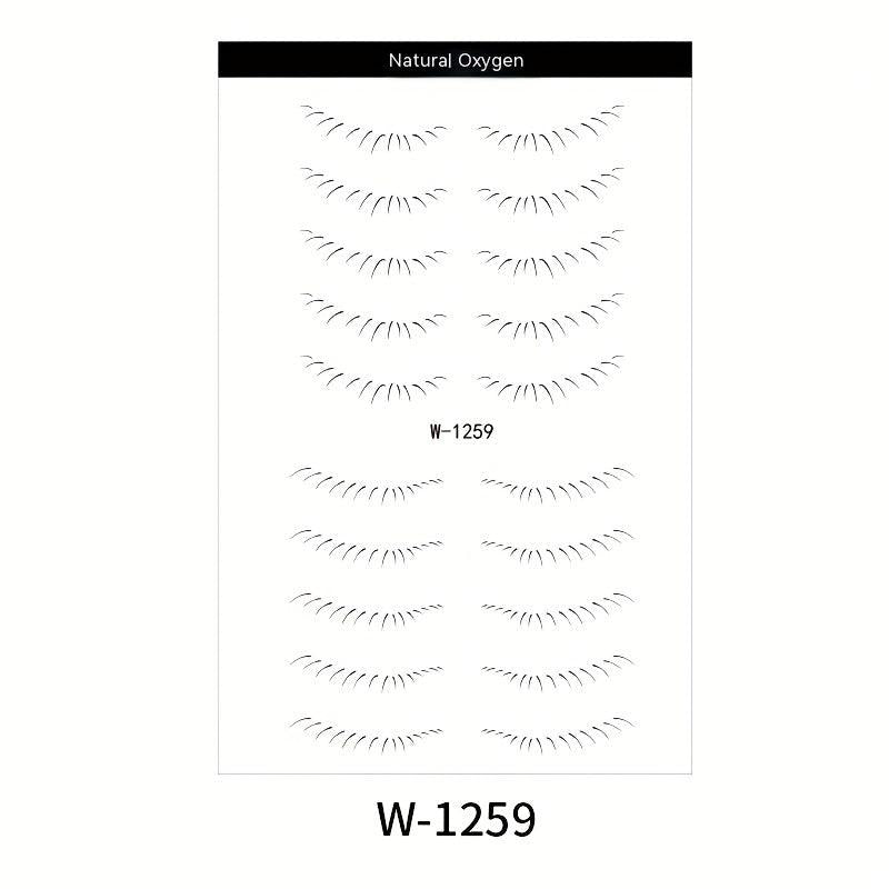 1pc Lower Eyelash Tattoo Sticker Waterproof False Eyelash Temporary Disposable