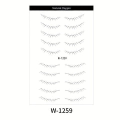 1pc Lower Eyelash Tattoo Sticker Waterproof False Eyelash Temporary Disposable