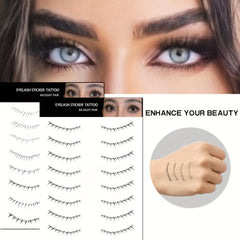 1pc Lower Eyelash Tattoo Sticker Waterproof False Eyelash Temporary Disposable