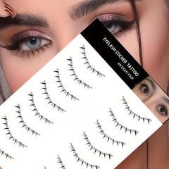 1pc Lower Eyelash Tattoo Sticker Waterproof False Eyelash Temporary Disposable