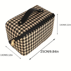 Large Capacity Waterproof Travel Makeup Bag Organizer for Women - Pink
