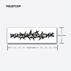 Thorns Temporary Tattoo Lasts 1-2 Weeks