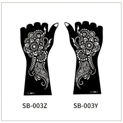2 Sheets Tattoo Template DIY Long Lasting Waterproof Halloween Makeup