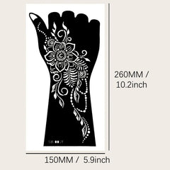 2 Sheets Tattoo Template DIY Long Lasting Waterproof Halloween Makeup