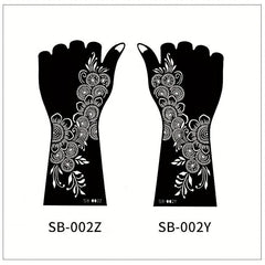 2 Sheets Tattoo Template DIY Long Lasting Waterproof Halloween Makeup