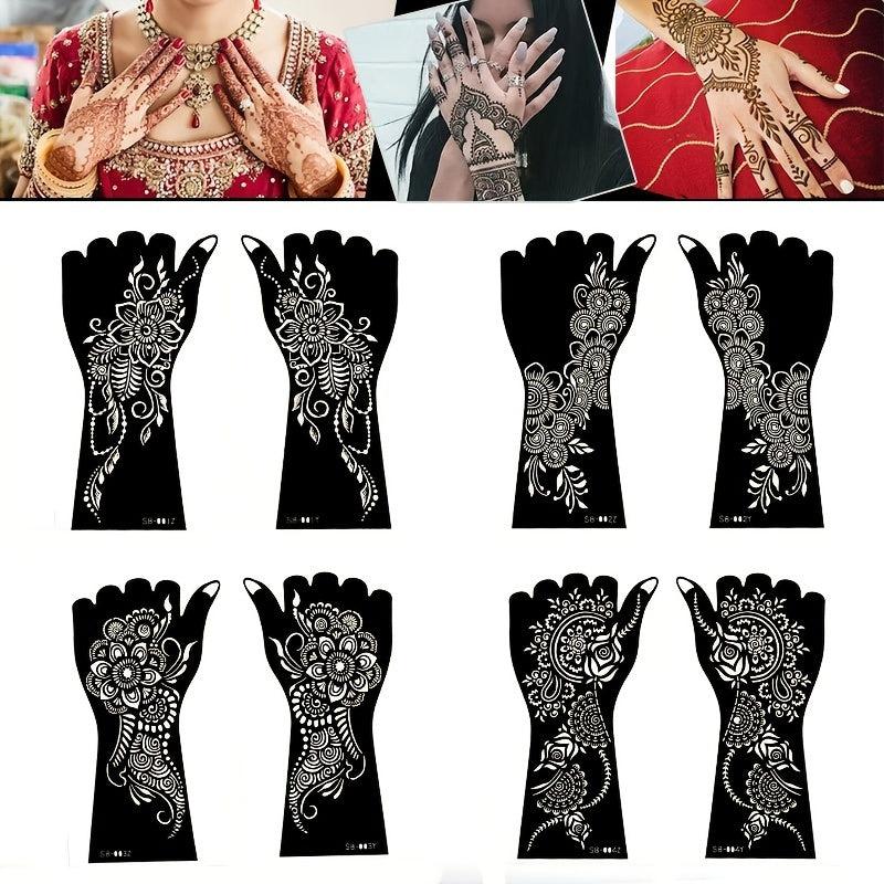 2 Sheets Tattoo Template DIY Long Lasting Waterproof Halloween Makeup