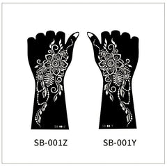 2 Sheets Tattoo Template DIY Long Lasting Waterproof Halloween Makeup