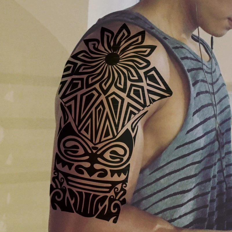 Waterproof Temporary Tattoos for Chest Arm - Easy to Clean and Long Lasting