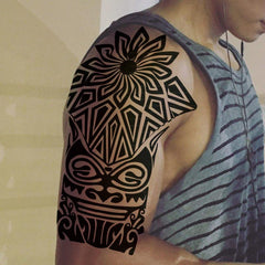 Waterproof Temporary Tattoos for Chest Arm - Easy to Clean and Long Lasting