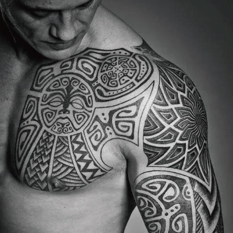Waterproof Temporary Tattoos for Chest Arm - Easy to Clean and Long Lasting