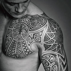 Waterproof Temporary Tattoos for Chest Arm - Easy to Clean and Long Lasting