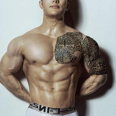 Waterproof Temporary Tattoos for Chest Arm - Easy to Clean and Long Lasting