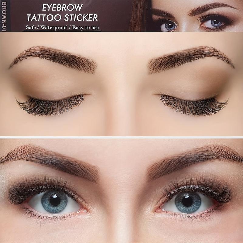 Peel Off Waterproof Eyebrow Stickers for Women and Men