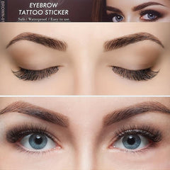 Peel Off Waterproof Eyebrow Stickers for Women and Men