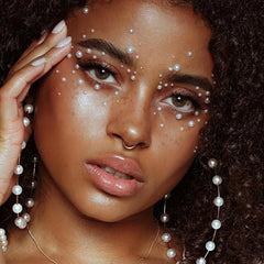 4 PCS Self Adhesive Face Rhinestones Makeup Jewelry Set