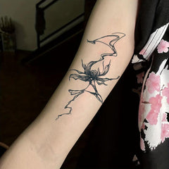Herbal Juice Semi-permanent Ink Flower Pattern Tattoo Lasts 1-2 Weeks