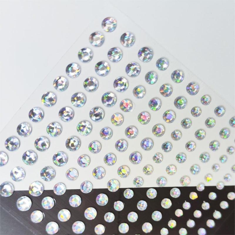 144 Pcs Eye Stickers Self-Adhesive Acrylic Crystal Sparkling Face Decoration