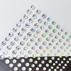 144 Pcs Eye Stickers Self-Adhesive Acrylic Crystal Sparkling Face Decoration