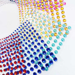 144 Pcs Eye Stickers Self-Adhesive Acrylic Crystal Sparkling Face Decoration