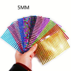 12PCS 3-5 Self-adhesive Gem Sticker Rhinestone Crystal For DIY Craft Nails