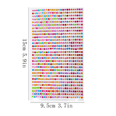 12PCS 3-5 Self-adhesive Gem Sticker Rhinestone Crystal For DIY Craft Nails