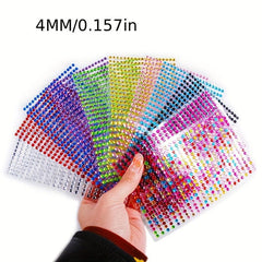 12PCS 3-5 Self-adhesive Gem Sticker Rhinestone Crystal For DIY Craft Nails