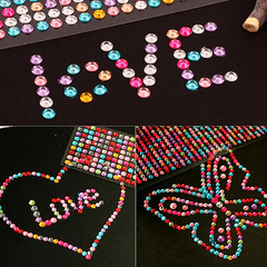 12PCS 3-5 Self-adhesive Gem Sticker Rhinestone Crystal For DIY Craft Nails