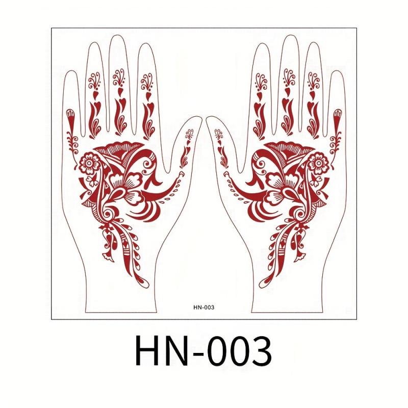 Sexy Lace Tattoo Stickers Brown Red Waterproof Sweat Long Lasting