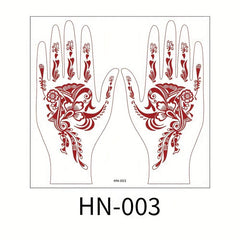Sexy Lace Tattoo Stickers Brown Red Waterproof Sweat Long Lasting
