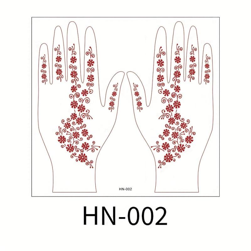 Sexy Lace Tattoo Stickers Brown Red Waterproof Sweat Long Lasting