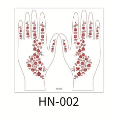 Sexy Lace Tattoo Stickers Brown Red Waterproof Sweat Long Lasting