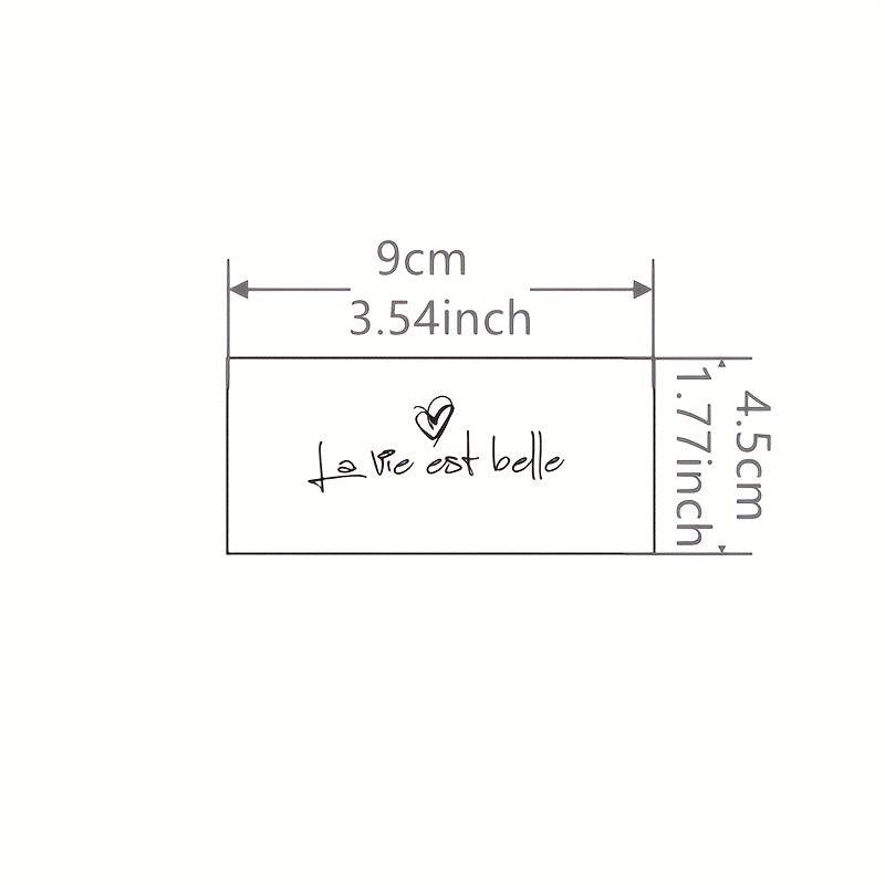 Waterproof Temporary Tattoo Stickers - English Alphabet