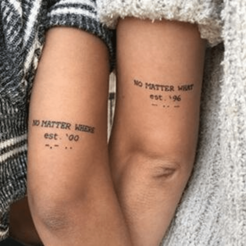 Waterproof Temporary Tattoo Stickers - English Alphabet