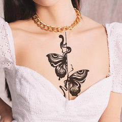 Butterfly Tattoo Sticker Waterproof Temporary Tattoo